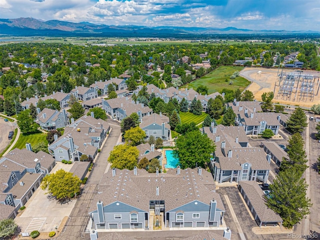 7481 Singing Hills Dr, Boulder, CO 80301 - bird's eye view of a mountain backdrop