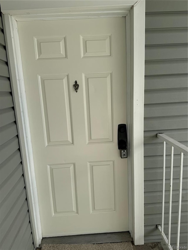 view of exterior entry