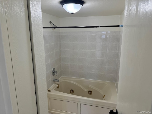 full bath featuring a combined bath / shower with jetted tub