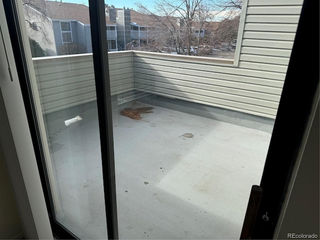 view of balcony