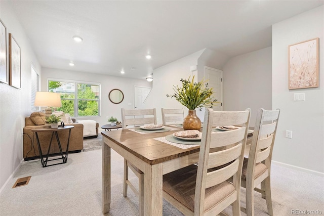 12777 Ulster St, Thornton, CO 80602 - dining space featuring light carpet and recessed lighting