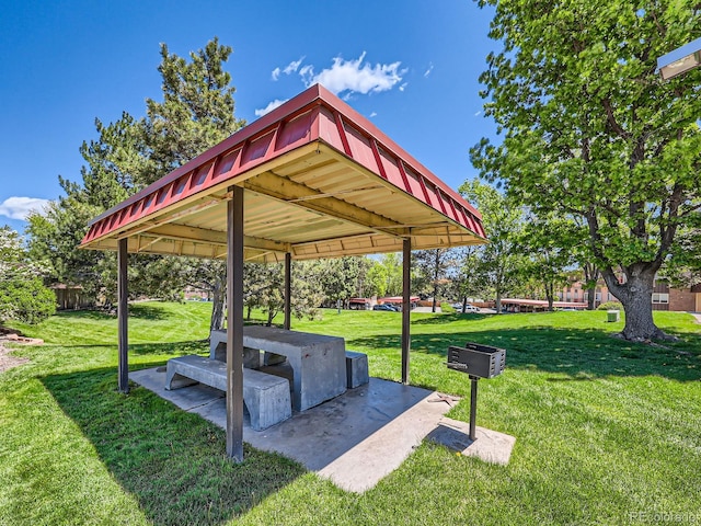 7755 E Quincy Ave Unit 301A7, Denver, CO 80237 - surrounding community featuring a yard and a gazebo