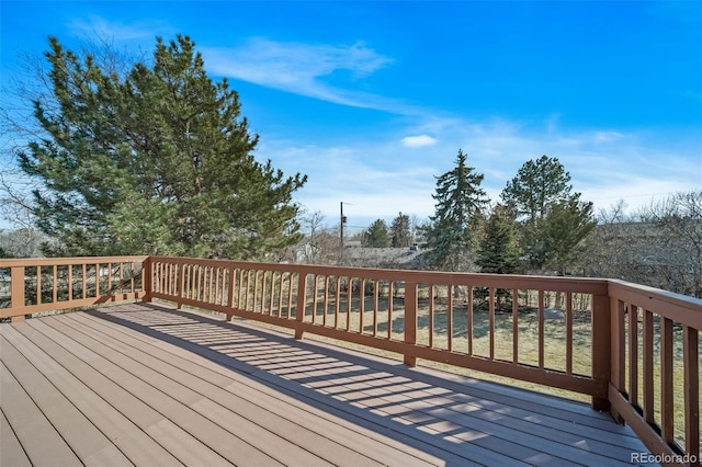 5404 W Rowland Pl, Littleton, CO 80128 - view of wooden terrace