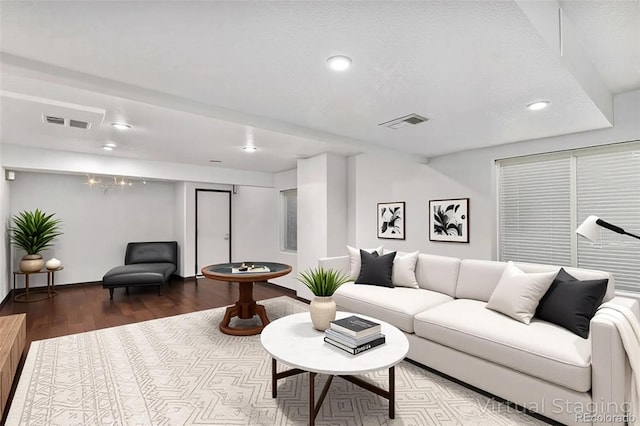 5326 E Hamilton Ave, Castle Rock, CO 80104 - living area with light wood-type flooring and recessed lighting