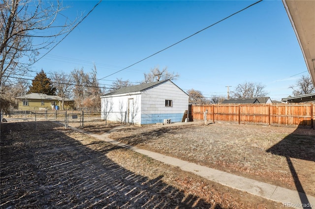 exterior space with an outdoor structure