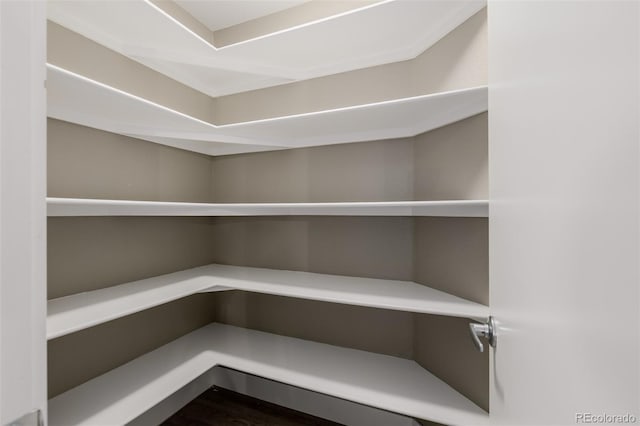 view of storage area