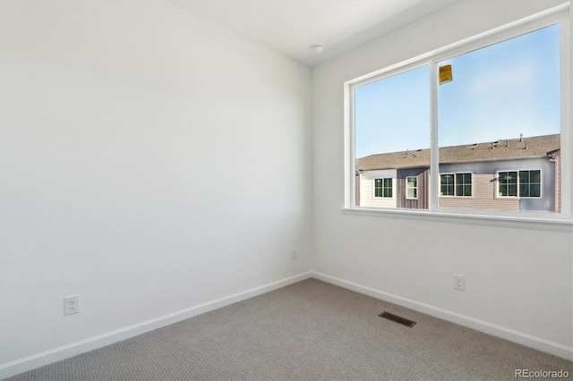 view of carpeted empty room