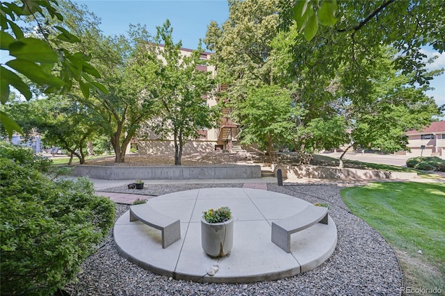 7020 E Girard Ave Unit 109, Denver, CO 80224 - view of grassy yard with a patio area and stairs