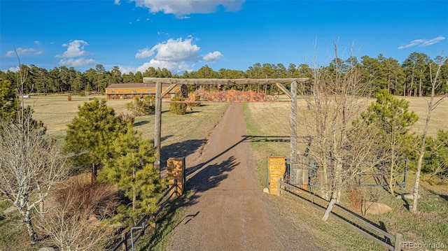 17675 State Highway 83, Colorado Springs, CO 80908 - view of yard with a view of countryside