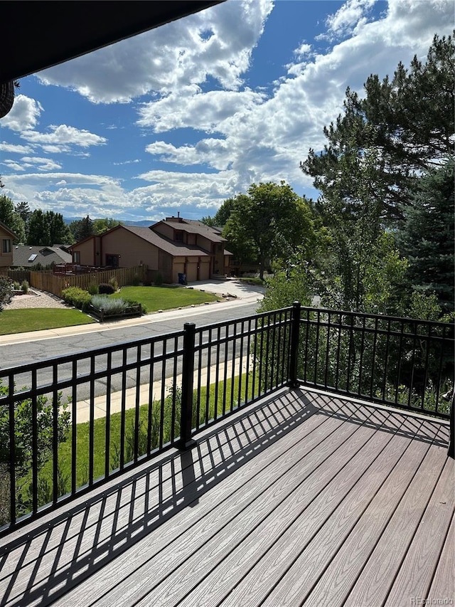 7454 Queen Cir, Arvada, CO 80005 - deck featuring a residential view
