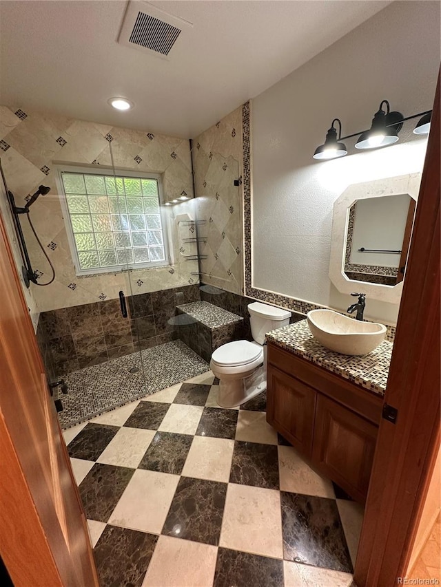 7454 Queen Cir, Arvada, CO 80005 - bathroom with a shower stall and vanity