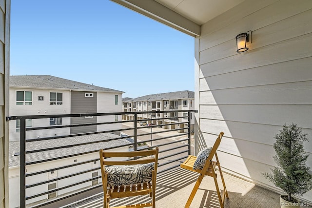 balcony with a residential view