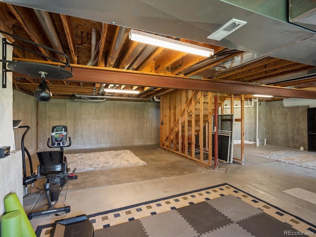 7400 W Grant Ranch Blvd Unit 19, Littleton, CO 80123 - unfinished basement featuring stairway