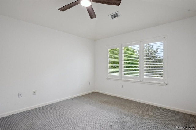 8638 Gold Peak Dr Unit D, Highlands Ranch, CO 80130 - spare room with carpet floors, ceiling fan, and baseboards