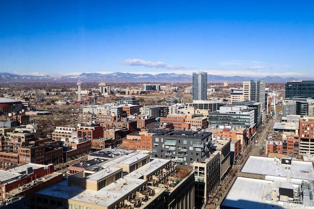 view of city with a mountain view