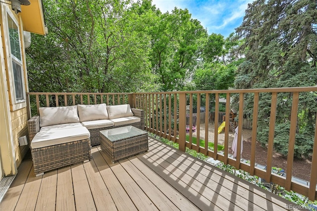 845 Jasmine St, Denver, CO 80220 - wooden terrace with outdoor lounge area