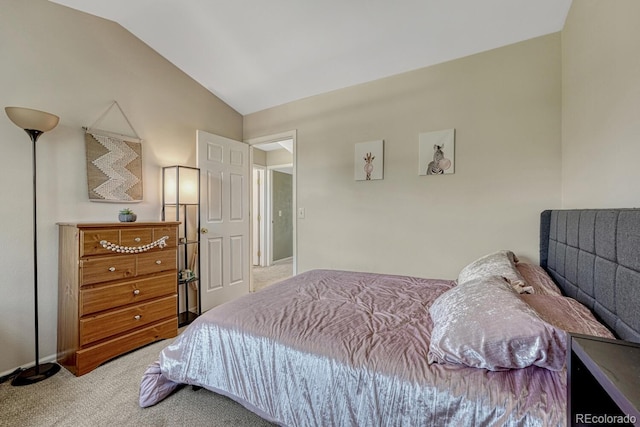 2028 Palm Dr, Colorado Springs, CO 80918 - bedroom with carpet and lofted ceiling