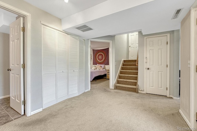 2028 Palm Dr, Colorado Springs, CO 80918 - corridor featuring carpet flooring and stairs