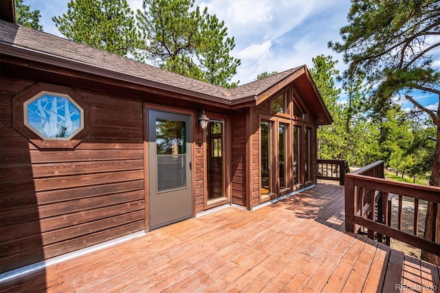 84 Sunny Ridge Ln, Bailey, CO 80421 - view of wooden deck