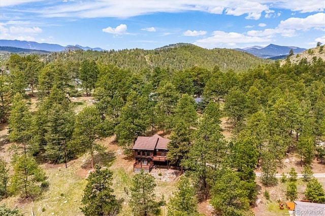 84 Sunny Ridge Ln, Bailey, CO 80421 - view of mountain backdrop with a heavily wooded area