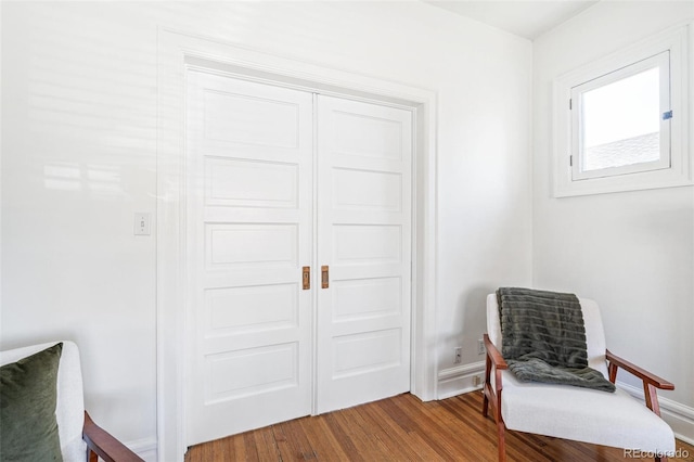 2826 Quitman St, Denver, CO 80212 - sitting room featuring wood finished floors and baseboards