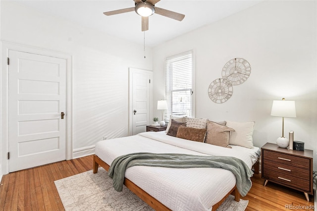 2826 Quitman St, Denver, CO 80212 - bedroom featuring light wood-style floors and a ceiling fan