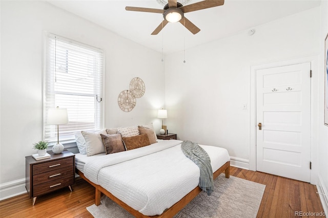 2826 Quitman St, Denver, CO 80212 - bedroom with light wood-style flooring and a ceiling fan