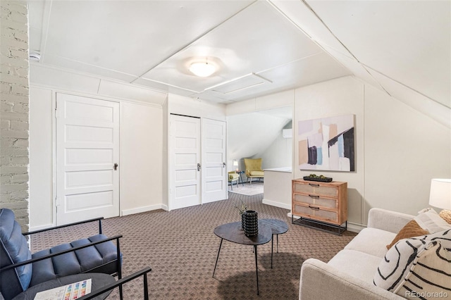 2826 Quitman St, Denver, CO 80212 - carpeted living area with lofted ceiling
