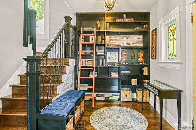 3811 N Clay St, Denver, CO 80211 - interior space with a healthy amount of sunlight, stairway, and wood finished floors