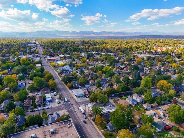 3811 N Clay St, Denver, CO 80211 - aerial view featuring a residential view and a mountain view