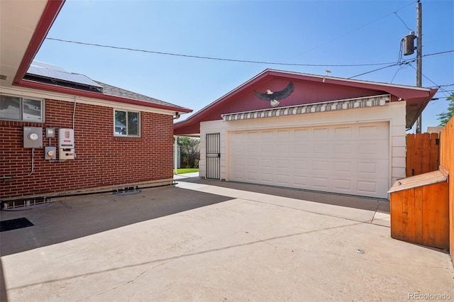11349 Downing Dr, Northglenn, CO 80233 - detached garage with roof mounted solar panels