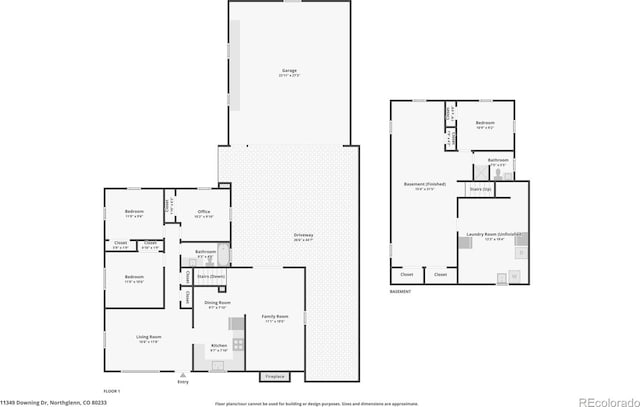 11349 Downing Dr, Northglenn, CO 80233 - view of property floor plan