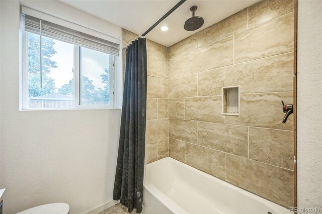 7010 W 44th Ave, Wheat Ridge, CO 80033 - bathroom with a combined bath / shower with rainfall shower and recessed lighting