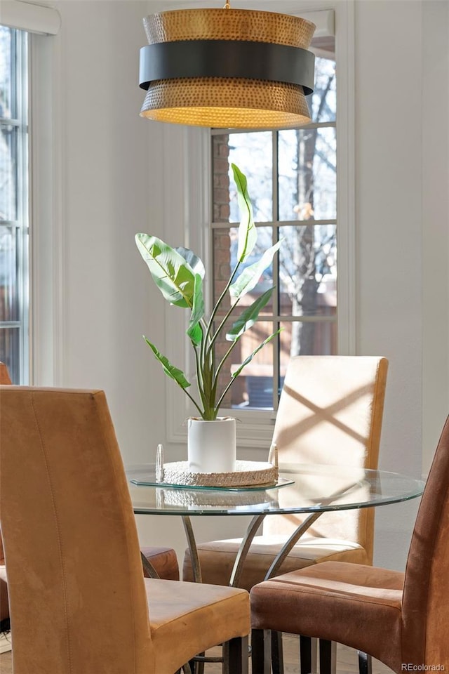 view of dining area