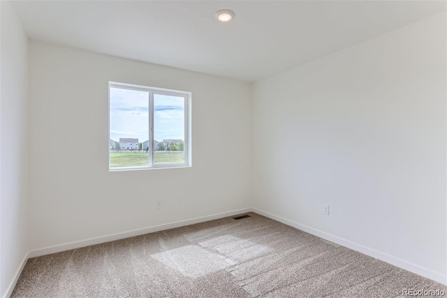 view of carpeted empty room