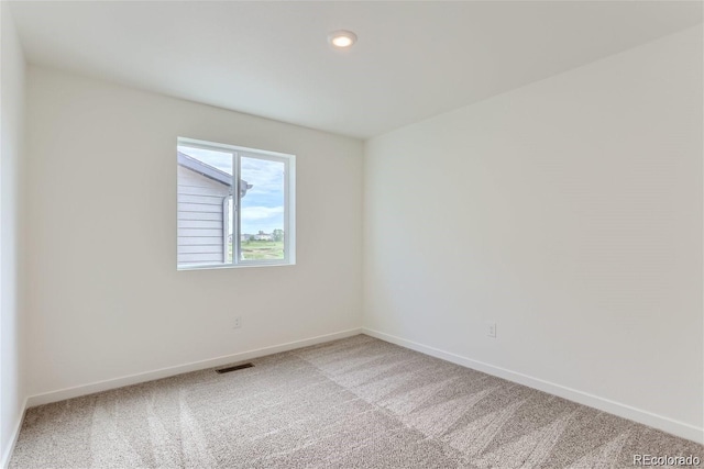 view of carpeted empty room