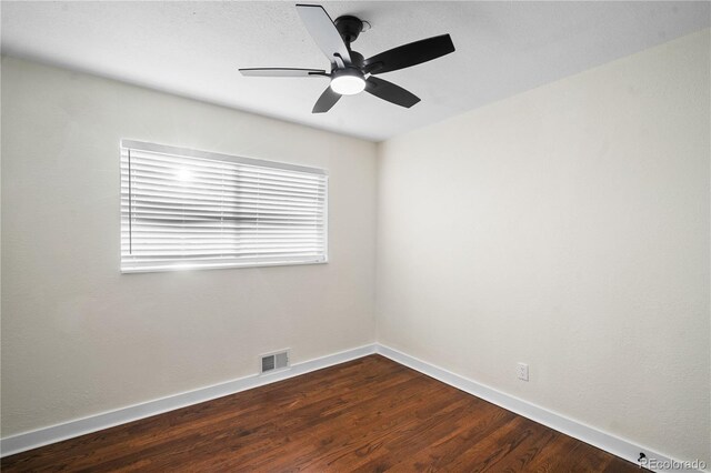 2996 S Sheridan Blvd, Denver, CO 80227 - empty room with dark wood-style flooring and ceiling fan