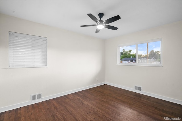 2996 S Sheridan Blvd, Denver, CO 80227 - unfurnished room with wood finished floors and a ceiling fan