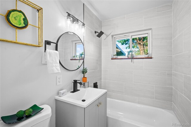 2996 S Sheridan Blvd, Denver, CO 80227 - full bath with vanity and shower / washtub combination