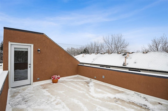 467 Harrison St, Denver, CO 80206 - view of snow covered patio