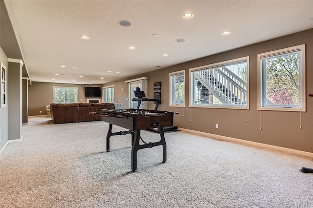 6013 S Kittredge Ct, Centennial, CO 80016 - game room featuring recessed lighting and light carpet