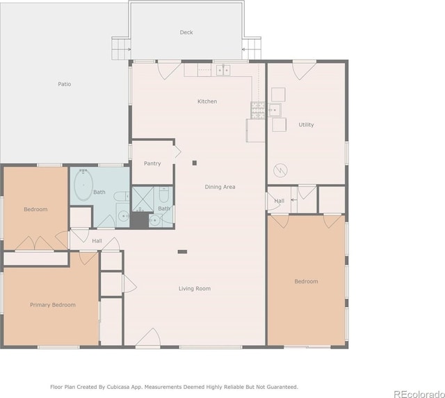 1406 N Foote Ave, Colorado Springs, CO 80909 - view of floor plan / room layout