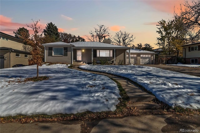 view of front of home