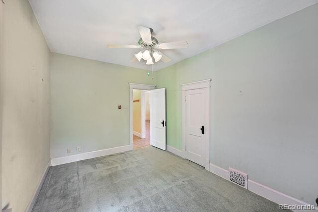 321 S Gilpin St, Denver, CO 80209 - unfurnished bedroom featuring carpet and ceiling fan