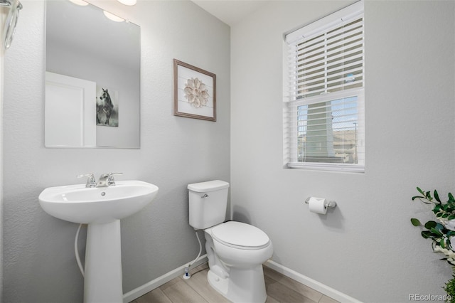 bathroom featuring sink and toilet