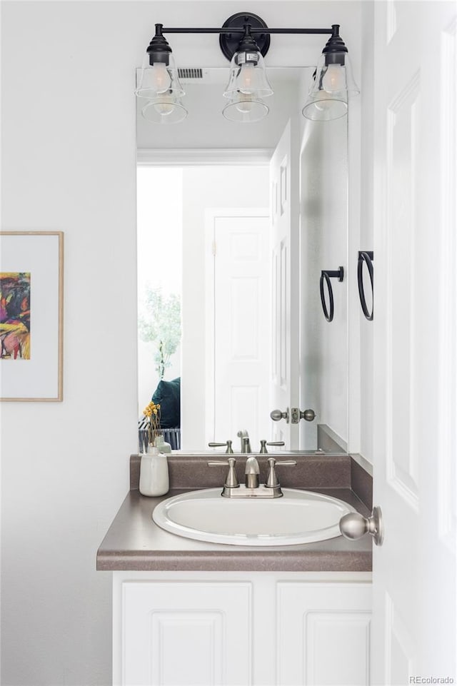 bathroom with vanity