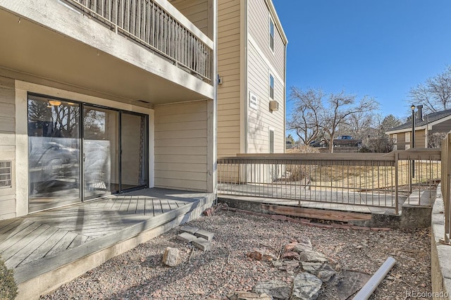 exterior space with a balcony