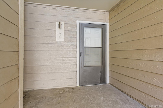 view of exterior entry