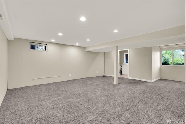 5622 E Weaver Cir, Centennial, CO 80111 - basement featuring carpet floors and recessed lighting