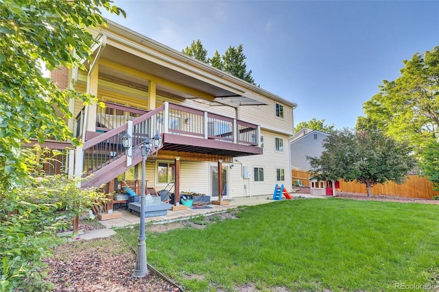 5622 E Weaver Cir, Centennial, CO 80111 - rear view of property with a deck and a patio